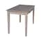 International Concepts Writing Desk with Drawer 26 in D X 26 H, 30 W X Hardwood, Washed Gray Taupe OF09-41 - alternate 7